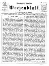 Siebenbürgisch-Deutsches Wochenblatt