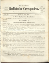 Oesterreichische Buchhändler-Correspondenz