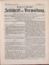 Österreichische Zeitschrift für Verwaltung