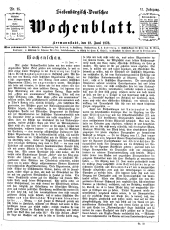 Siebenbürgisch-Deutsches Wochenblatt