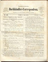 Oesterreichische Buchhändler-Correspondenz