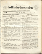 Oesterreichische Buchhändler-Correspondenz