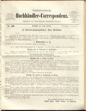 Oesterreichische Buchhändler-Correspondenz