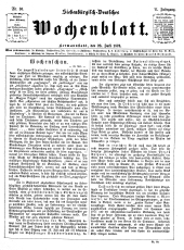 Siebenbürgisch-Deutsches Wochenblatt