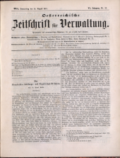 Österreichische Zeitschrift für Verwaltung