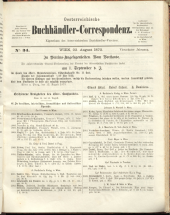 Oesterreichische Buchhändler-Correspondenz