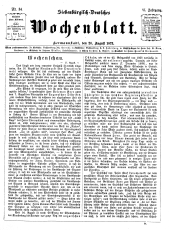 Siebenbürgisch-Deutsches Wochenblatt