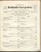 Oesterreichische Buchhändler-Correspondenz