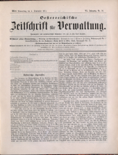 Österreichische Zeitschrift für Verwaltung