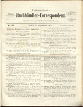 Oesterreichische Buchhändler-Correspondenz