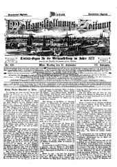 Wr. Weltaustellungs-Zeitung / Int. Austellungs-Zeitung