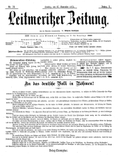 Leitmeritzer Zeitung