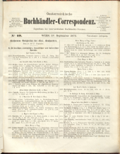 Oesterreichische Buchhändler-Correspondenz