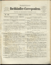 Oesterreichische Buchhändler-Correspondenz