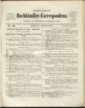 Oesterreichische Buchhändler-Correspondenz