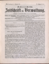 Österreichische Zeitschrift für Verwaltung