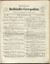 Oesterreichische Buchhändler-Correspondenz