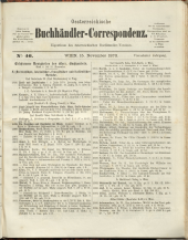 Oesterreichische Buchhändler-Correspondenz