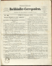 Oesterreichische Buchhändler-Correspondenz