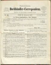 Oesterreichische Buchhändler-Correspondenz