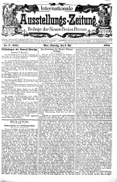 Internationale Ausstellungs-Zeitung 18730506 Seite: 1