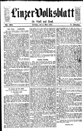 Linzer Volksblatt 18730506 Seite: 1
