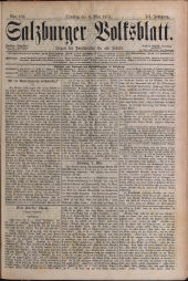 Salzburger Volksblatt: unabh. Tageszeitung f. Stadt u. Land Salzburg 18730506 Seite: 1