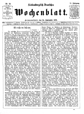 Siebenbürgisch-Deutsches Wochenblatt