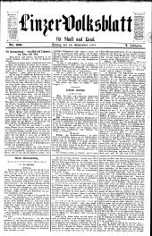 Linzer Volksblatt 18730919 Seite: 1