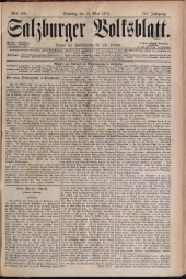 Salzburger Volksblatt: unabh. Tageszeitung f. Stadt u. Land Salzburg