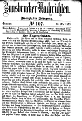 Innsbrucker Nachrichten 18730510 Seite: 1