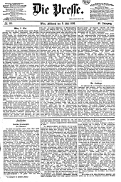 Die Presse 18930503 Seite: 1