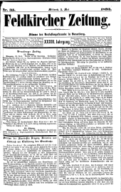 Feldkircher Zeitung 18930503 Seite: 1