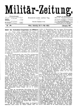 Militär-Zeitung 18930506 Seite: 1