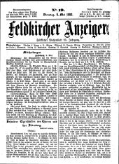 Feldkircher Anzeiger 18930509 Seite: 1
