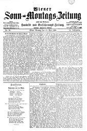 Wiener Sonn- und Montags-Zeitung 18930515 Seite: 1