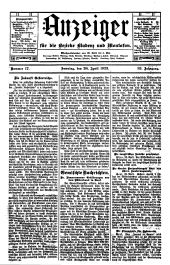 Bludenzer Anzeiger 19230428 Seite: 1