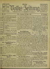 (Österreichische) Volks-Zeitung 19230428 Seite: 1