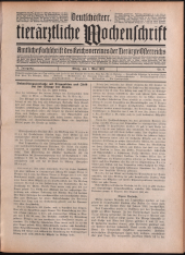 Deutsch-Österreichische tierärztliche Wochenschrift 19230501 Seite: 1