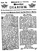 Wiener Zeitung 17481030 Seite: 1