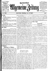 Czernowitzer Allgemeine Zeitung 19130419 Seite: 1