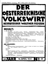 Der österreichische Volkswirt