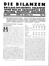 Der österreichische Volkswirt 19310418 Seite: 29