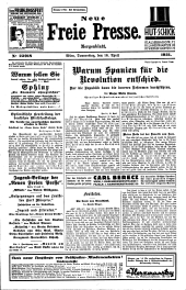 Neue Freie Presse 19310416 Seite: 1