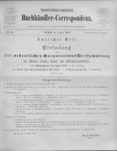 Oesterreichische Buchhändler-Correspondenz