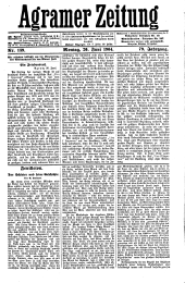 Agramer Zeitung 19040620 Seite: 1