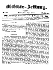 Militär-Zeitung 18620405 Seite: 1