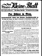 Das Kleine Blatt 19380404 Seite: 1