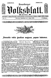 Vorarlberger Volksblatt 19030806 Seite: 1