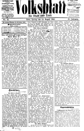 Volksblatt für Stadt und Land 19030814 Seite: 1